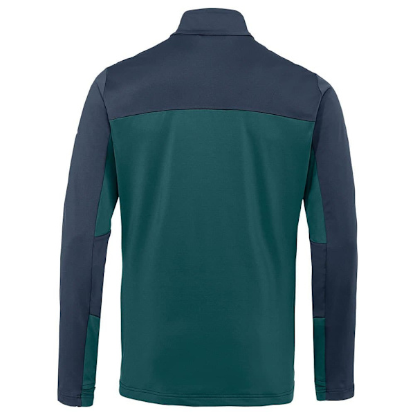 Vaude Livigno Ii Halv Lynlås Langærmet T-shirt Grøn S Mand