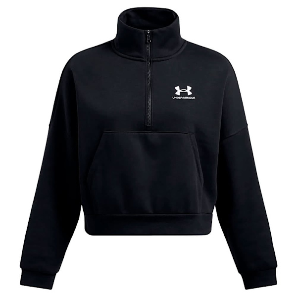 Under Armour Icon Fleece Oversized Halv Lynlås Sweatshirt  L Kvinde