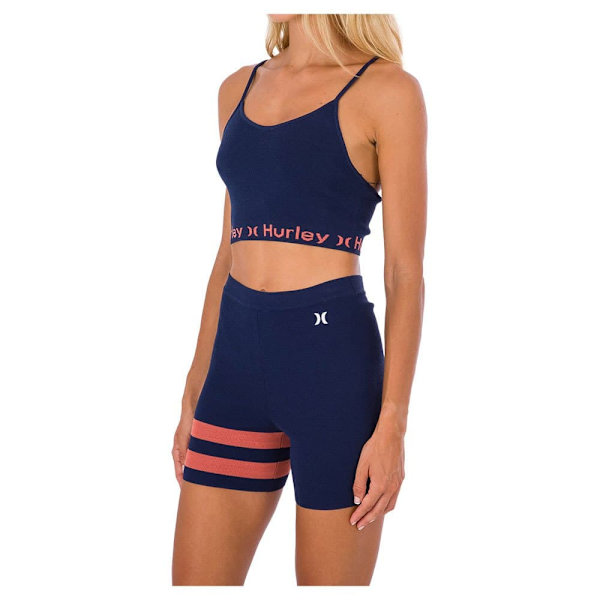 Hurley Lyhyet Leggingsit Block Party Sininen S Nainen