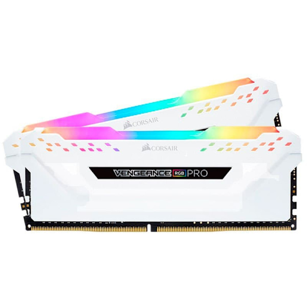 Corsair Ram-hukommelse Vengeance Rgb Pro Cmw16gx4m2c3200c16w 16gb 2x8gb Ddr4 3200mhz Hvid