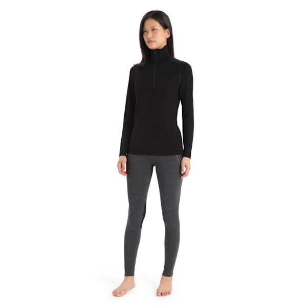 Icebreaker Merino 260 Tech Langærmet Baselayer Sort S Kvinde