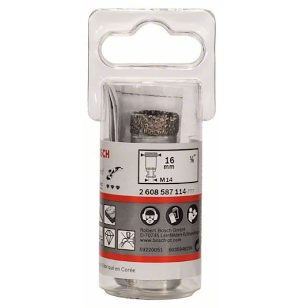 Bosch Professional Diamant Krone Dryspeed 16 Mm Transparent