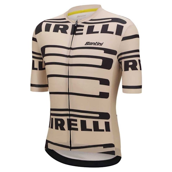 Santini Pirelli Korta ärmar Cykeltröja Beige M Man