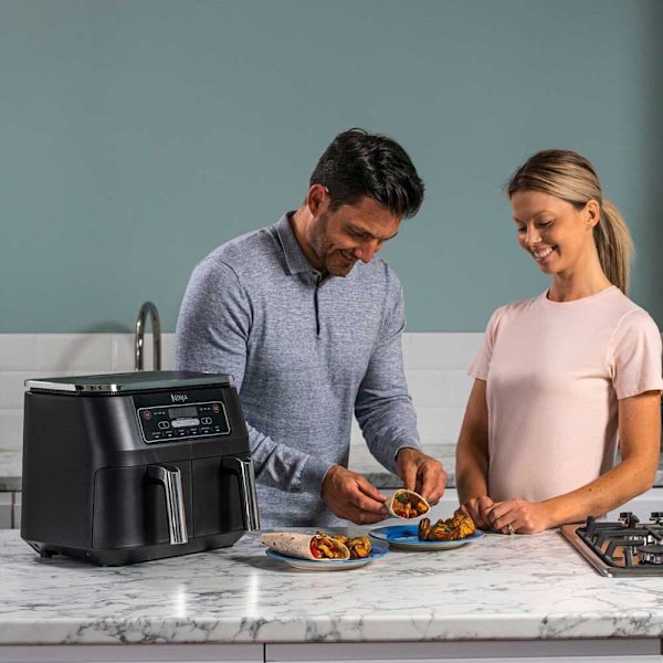 Ninja Air Fryer Af300eu 2x3.8 L Sort 3.8 Liters / EU Plug
