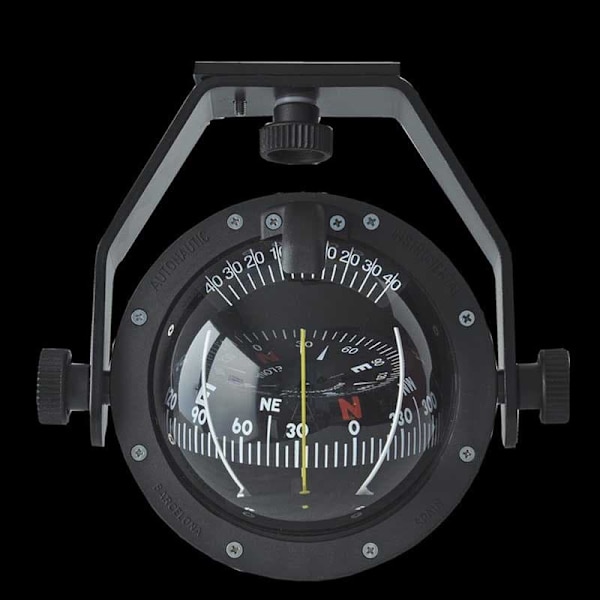 Autonautic Instrumental Multidirectional Bracket Mount Compass Conical Card C8-0027 Svart