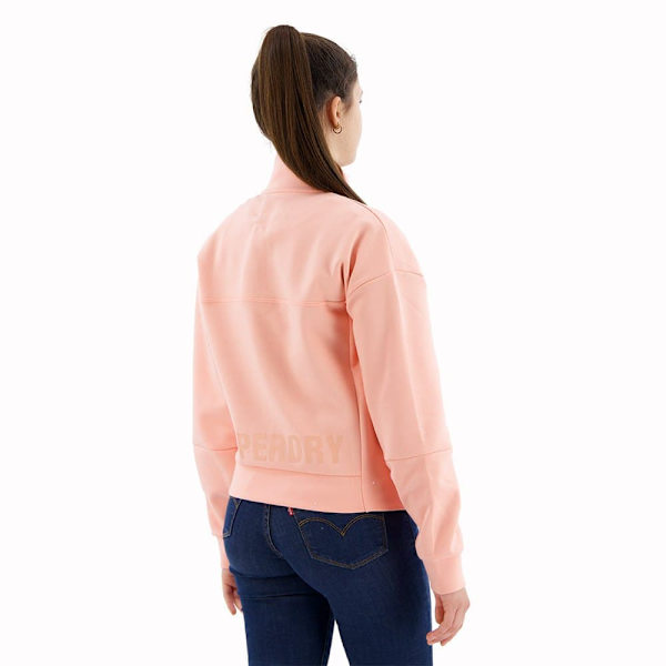 Superdry Sport Tech Relaxed Half Tröja Med Halv Dragkedja Orange L Kvinna