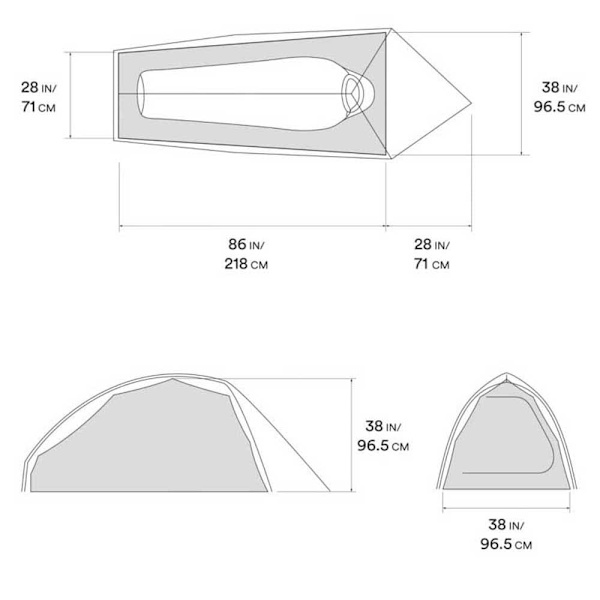 Mountain Hardwear Nimbus Ul 1p Grå 1 Place