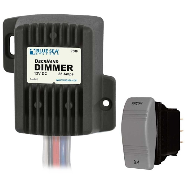 Blue Sea Systems Deckhand Dimmer 25a 12v Sort