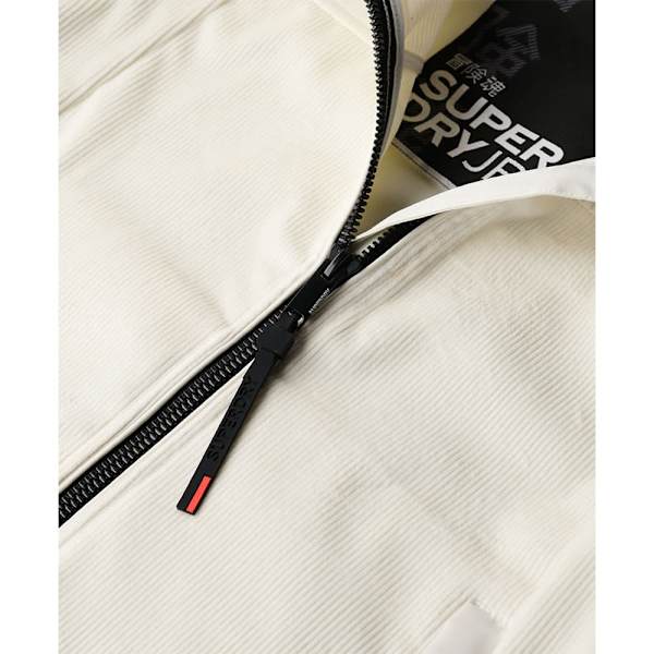 Superdry Drop Needle Velour Trekker Jacka Vit M Kvinna