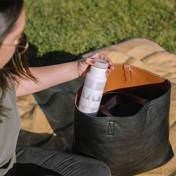 Klean Kanteen Flaska I Rostfritt Stål Insulated Classic 355ml Slinga Keps Beige