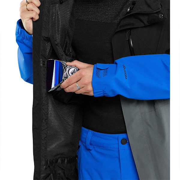 Volcom L Ins Gore-tex Jakke Blå,Sort S Mand