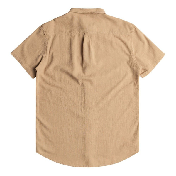 Quiksilver Kortærmet Skjorte Time Box Beige XS Mand