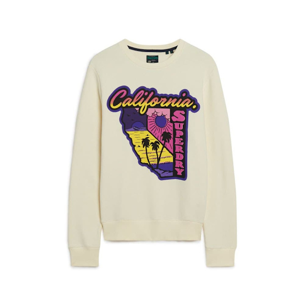 Superdry Neon Travel Loose Tröja Beige S Man