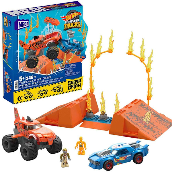 Mega Construx Spåra Tiger Shark Monster Trucks Guld