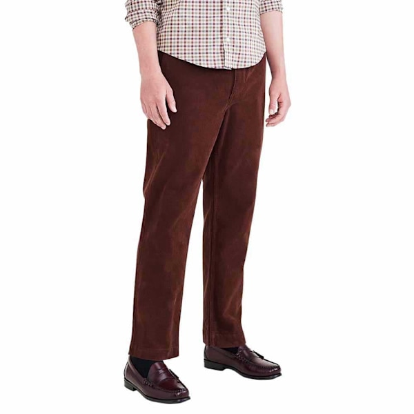 Dockers Vanliga Midjebyxor Casual Pull On Brun L Man