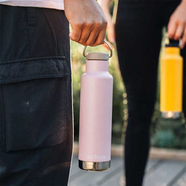 Klean Kanteen Rustfri Stål Flaske Insulated Classic 590ml Løkke Kasket Rosa