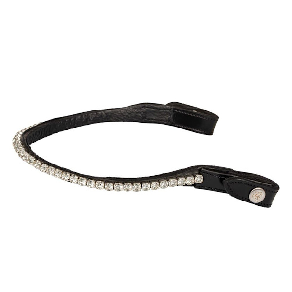 Acavallo Calfskin&round Crystals Pannband  Cob