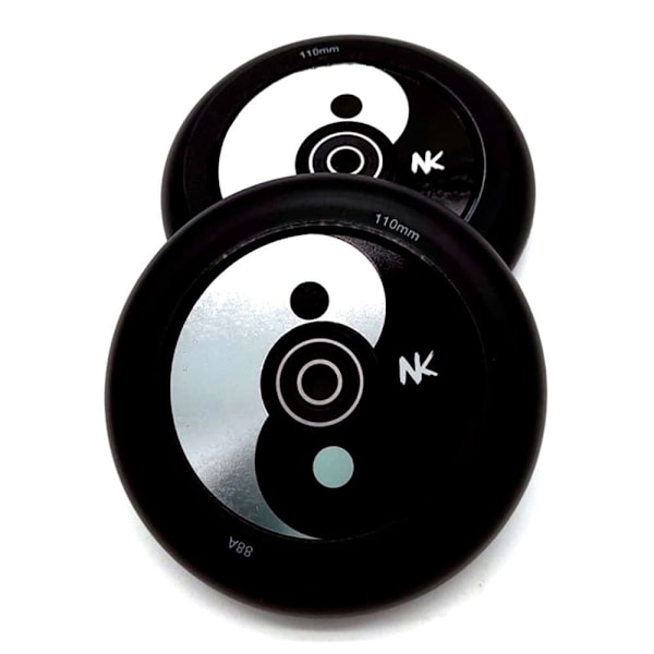 Nokaic Skootterin Pyörä Yin Yang Hopeinen 110 mm