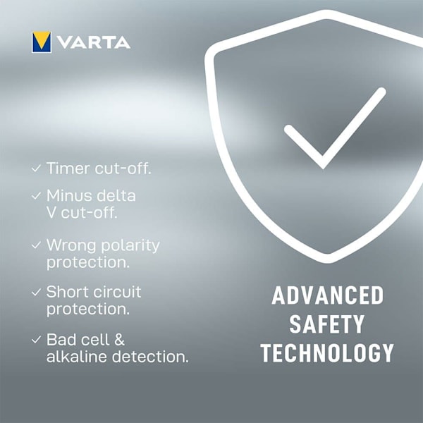 Varta Lcd Pug Oplader+ Med 4x2100mah Aa Sort