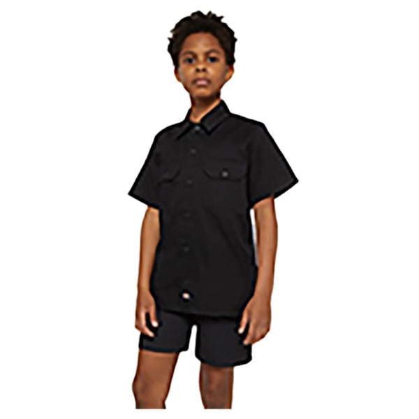 Dickies Twill Kortærmet Skjorte Sort 2XS Mand