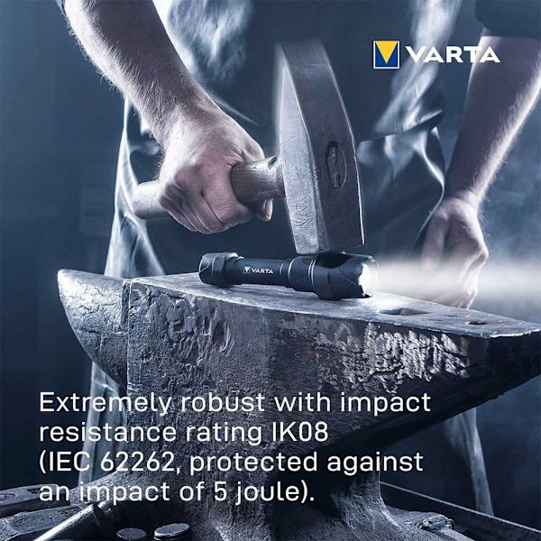 Varta Indestructible F30 Pro 6w Led Alu Sort 650 Lumen
