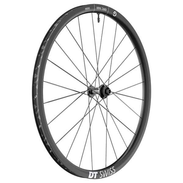 Dt Swiss Grc 1400 Dicut Disc Cl Tubeless Presta 26-35mm Maantiepyörän Etupyörä Hopeinen 12 x 100 mm