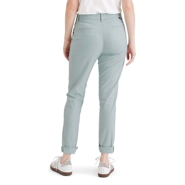 Dockers Weekend Regular Slim Ankle Fit Chinobyxor Grå 28 Kvinna
