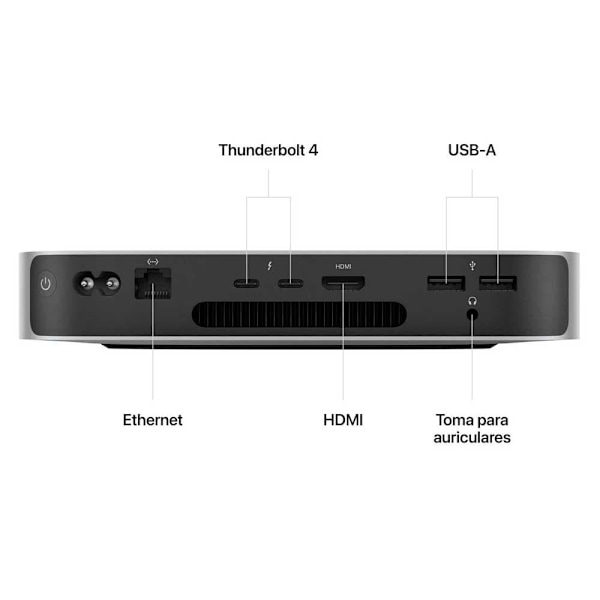 Apple Desktop Pc Mac Mini M2/8gb/256gb Ssd Søvfarvet