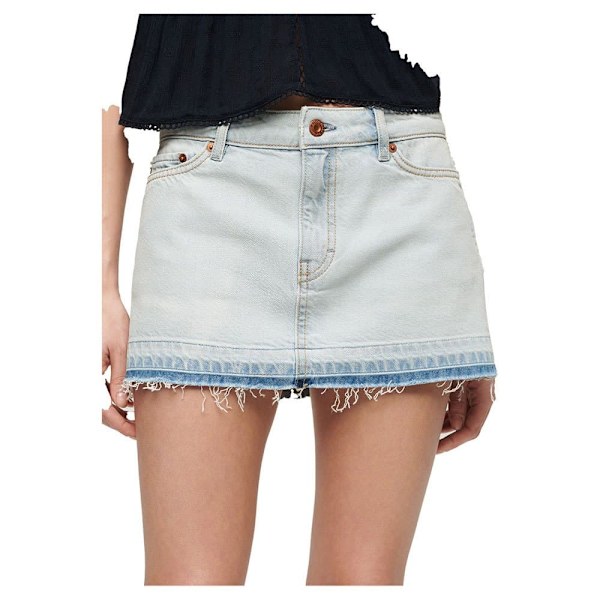 Superdry W7210317a Minikjol Blå 30 Kvinna