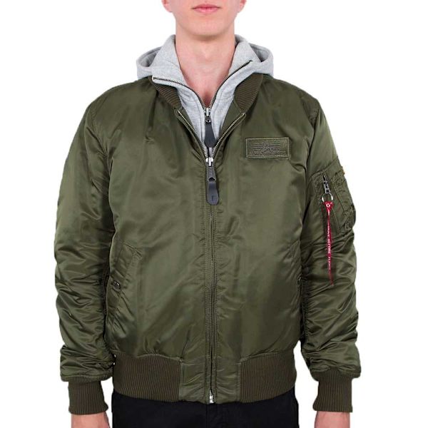 Alpha Industries Ma-1 D-tec Jakke Grøn S Mand