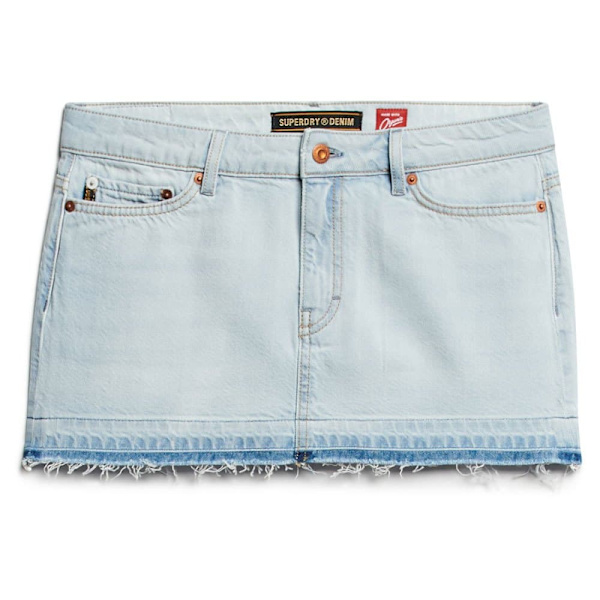 Superdry W7210317a Miniskørt Blå 28 Kvinde