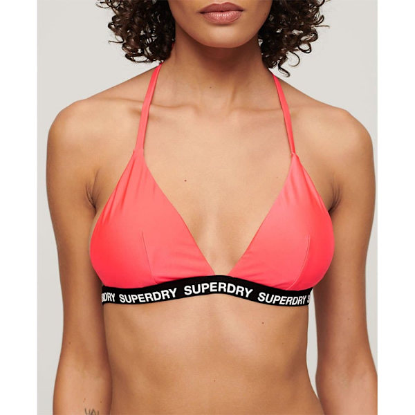 Superdry Triangle Elastic Bikinitopp Rosa M Kvinna