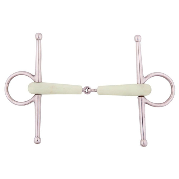 Br Yksi Nivelletty Kokoposkeinen Snaffle Apple Mouth 18 Mm Hopeinen 13.5 cm
