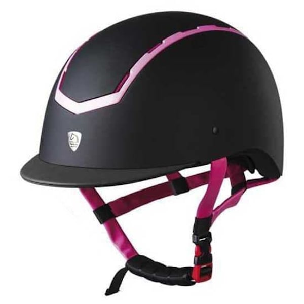 Tattini Shiny Inserts Hjelm Sort 58-60 cm