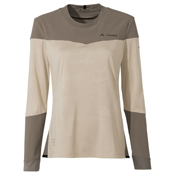 Vaude Moab Long Sleeve Pro T-shirt Med Lång ärm Beige 40 Kvinna