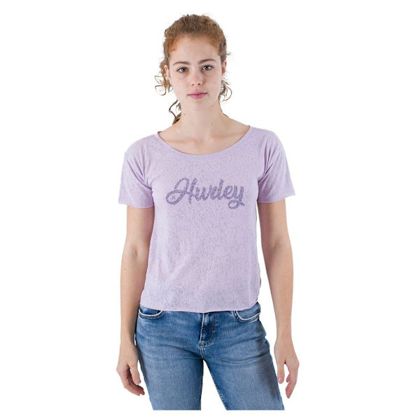 Hurley Kortærmet T-shirt Oceancare Devore Lilla M Kvinde