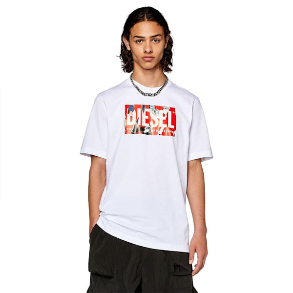 Diesel Kortærmet T-shirt Just L13 Hvid XL Mand