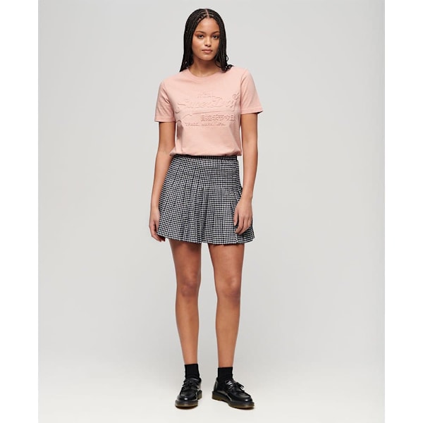 Superdry Embossed Vl Relaxed Lyhythihainen T-paita Pinkki L Nainen