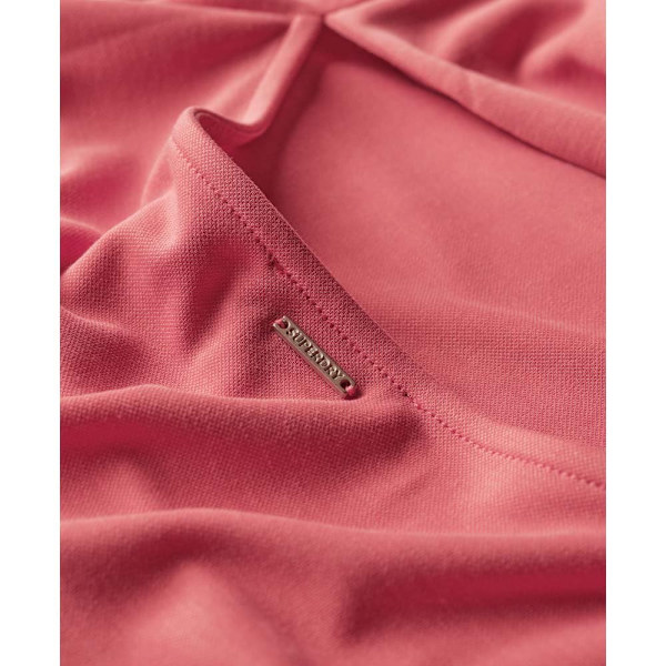 Superdry Ärmlös Midiklänning Twist Back Rosa XS Kvinna