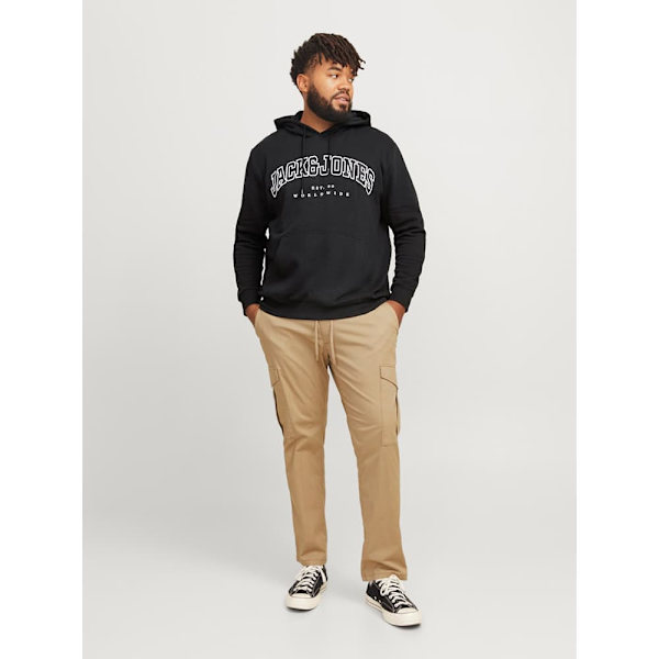 Jack & Jones Caleb Varsity Plus Hættetrøje Sort 4XL Mand