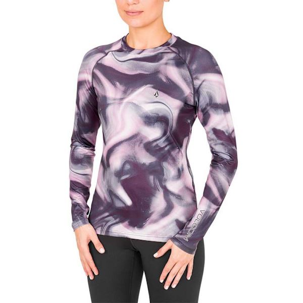 Volcom V-science T-shirt Med Lång ärm Lila S Kvinna