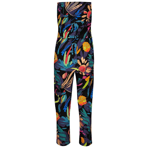 Urban Classics Jumpsuit Viscose Bandeau Sort 2XL Kvinde