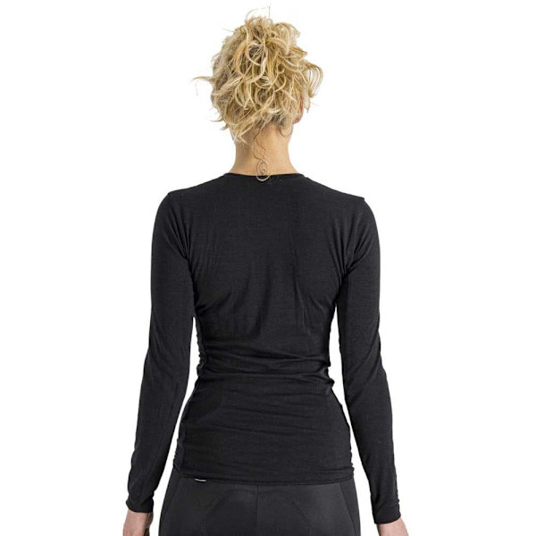 Sportful Langærmet Basislag Merino Tee Sort XL Kvinde