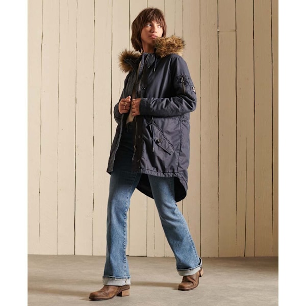 Superdry Jacka Military Fishtail Blå M Kvinna