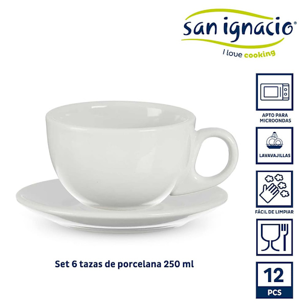 San Ignacio Sanr458 X Vessia Sæt Kaffekopper 6 Enheder  40x21 cm