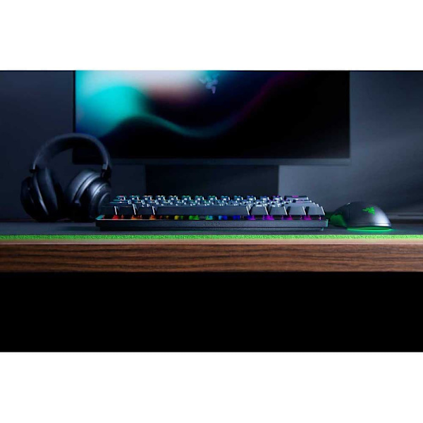 Razer Pelinäppäimistö Huntsman Mini Purple Switch Musta Spanish QWERTY