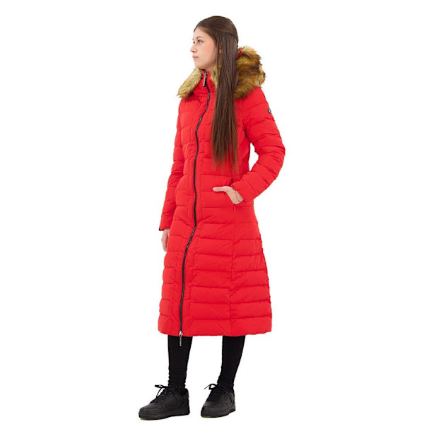 Superdry New Arctic Long Puffer Jacka Röd M Kvinna