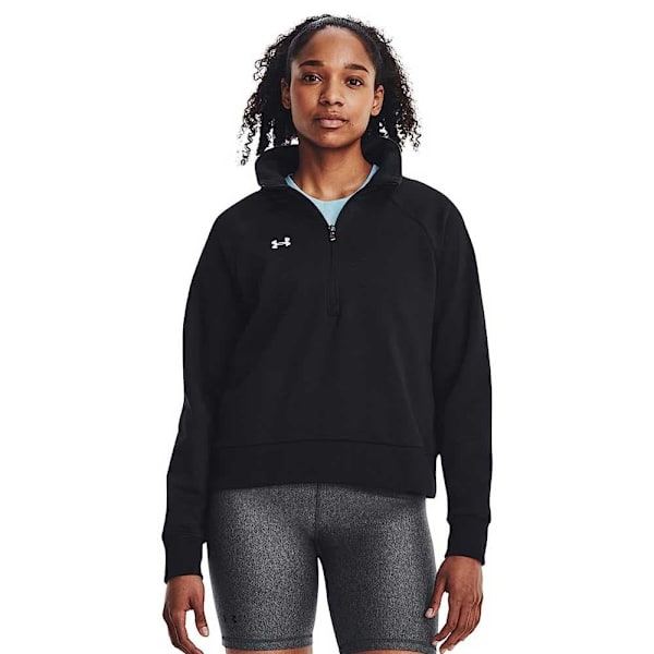 Under Armour Halv Lynlå Sweatshirt Rival Fleece Sort XS / Regular Kvinde