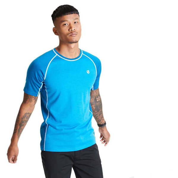 Dare2b Kortärmad T-shirt Conflux Blå M Man