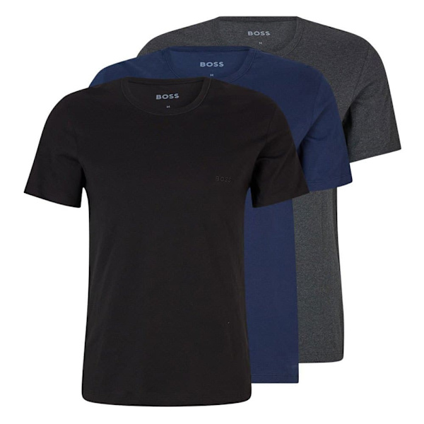 Boss Classic T-shirt Med Korte ærmer 3 Enheder Sort 2XL Mand